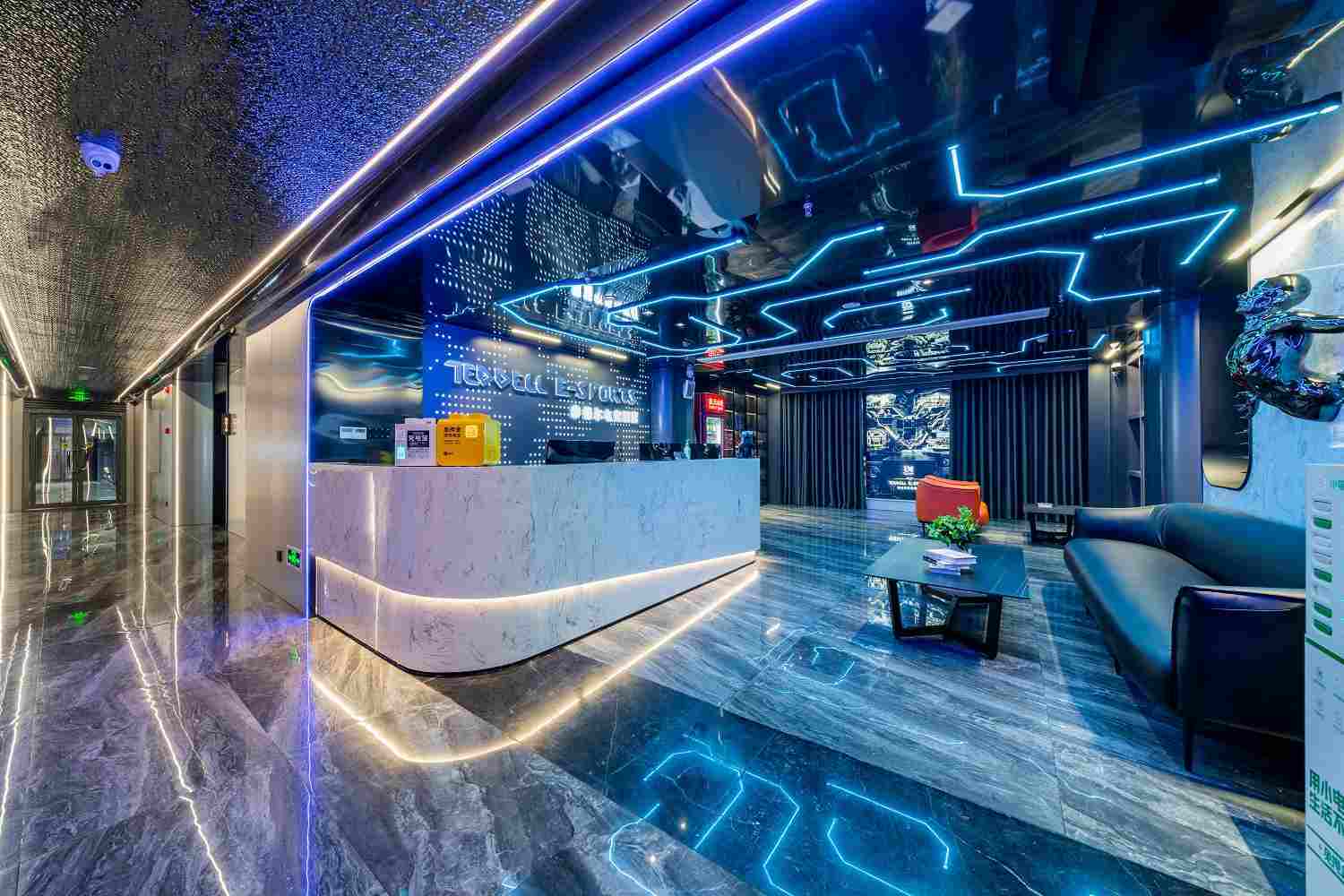 陕西西安电竞酒店装修设计商务酒店设计快捷网红装修米乐M6 米乐(图1)