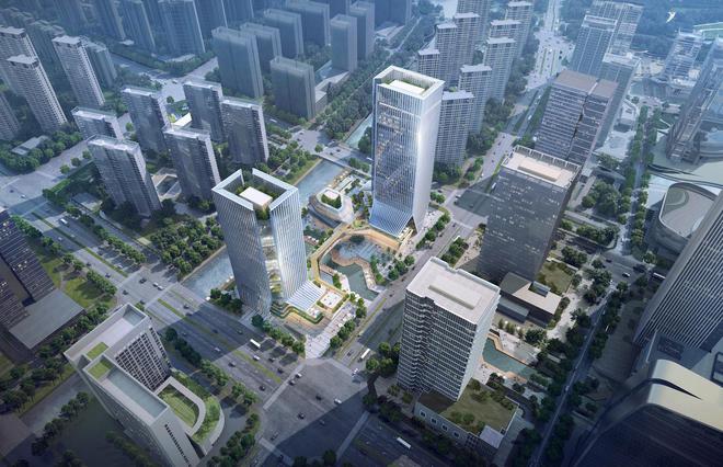 米乐 M6米乐「亮眼设计」苏州高铁新城双子塔商务办公楼效果图(图5)