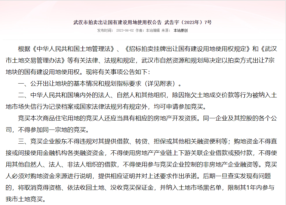 米乐M6 米乐武汉挂牌7宗地块：高铁商务区5宗宅地重新挂牌(图1)