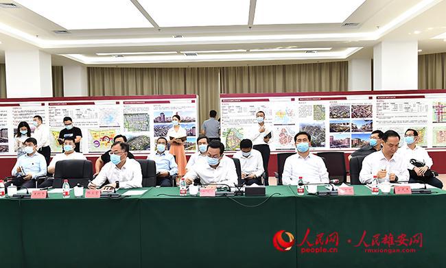 米乐 M6米乐张国华调研雄安新区城市风貌设计三维数据模型建设工作(图2)