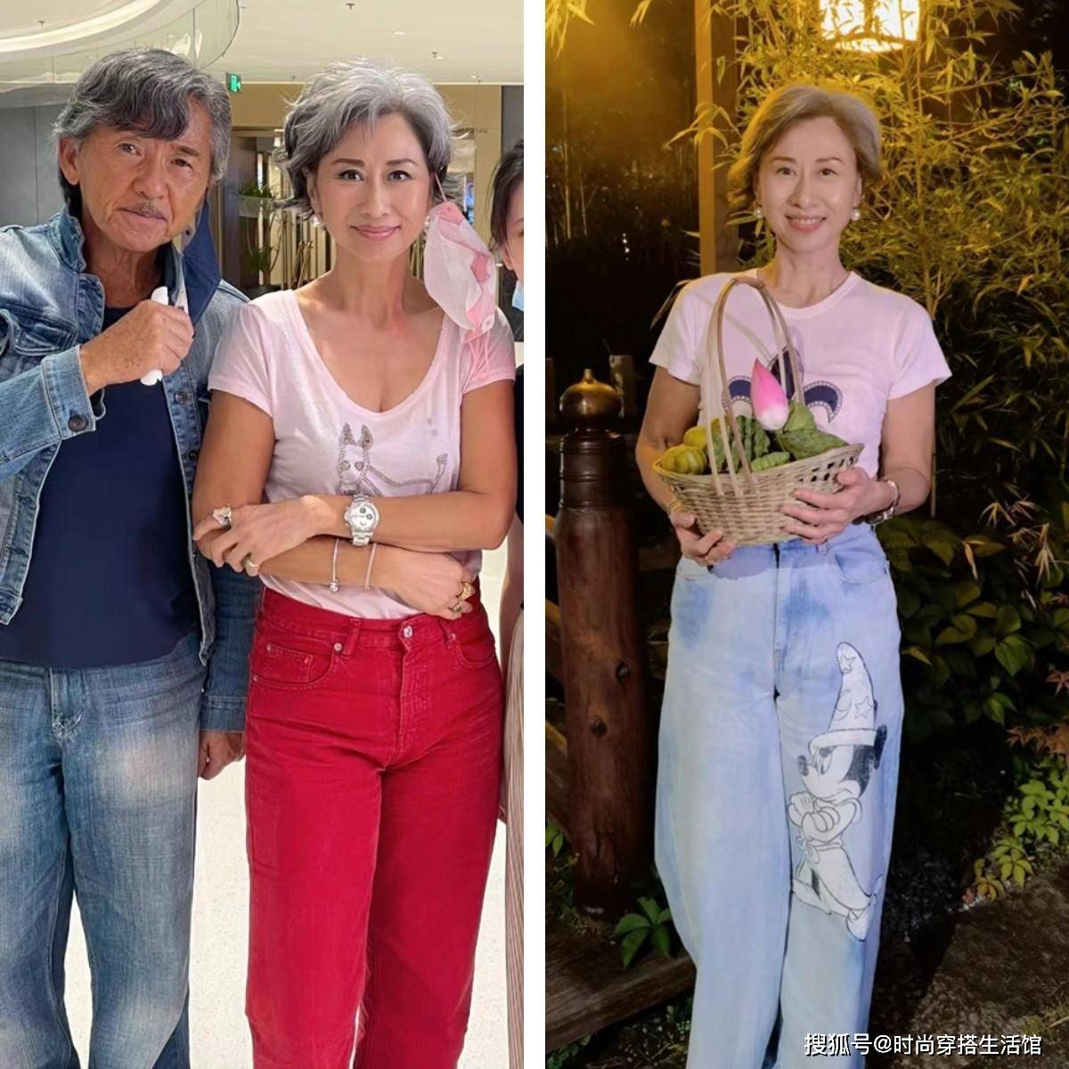 米乐M6 米乐看了61岁叶倩文穿搭才发现：裙要长裤要宽发要短回头率高(图3)
