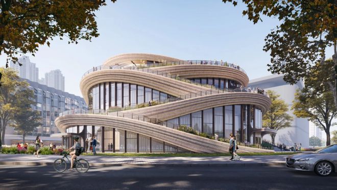 米乐M6 米乐上海新地标！英国建筑师设计“西岸漩心”黄浦江畔炫目亮相！(图3)