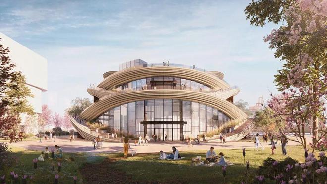 米乐M6 米乐上海新地标！英国建筑师设计“西岸漩心”黄浦江畔炫目亮相！(图1)