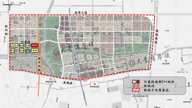 青浦新米乐M6 米乐城中央商务区大型住宅项目工程招标先启动2幅地块(图2)