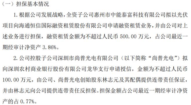 米乐 M6米乐中能泰富全资子公司及控股子公司拟向银行及租赁合计申请不超过600万授信(图1)