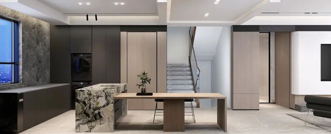 米乐 M6米乐大连装修丨世贸国风龙院150㎡ 全屋极简设计入住反而更高级耐看！(图4)