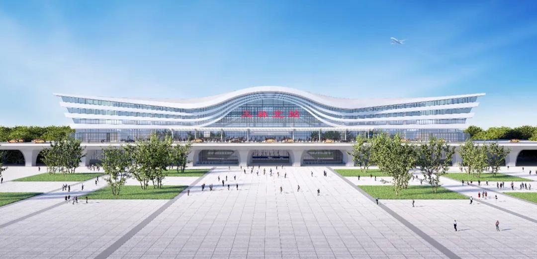 米乐 M6米乐这条设计时速350公里高铁全线最大车站封顶！(图3)