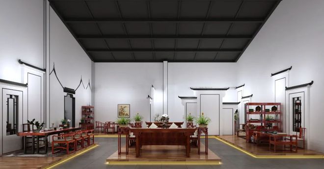 米乐M6 米乐美感不言而喻 通州红木展厅新中式设计(图2) 米乐M6 米乐美感不言而喻 通州红木展厅新中式设计(图2)