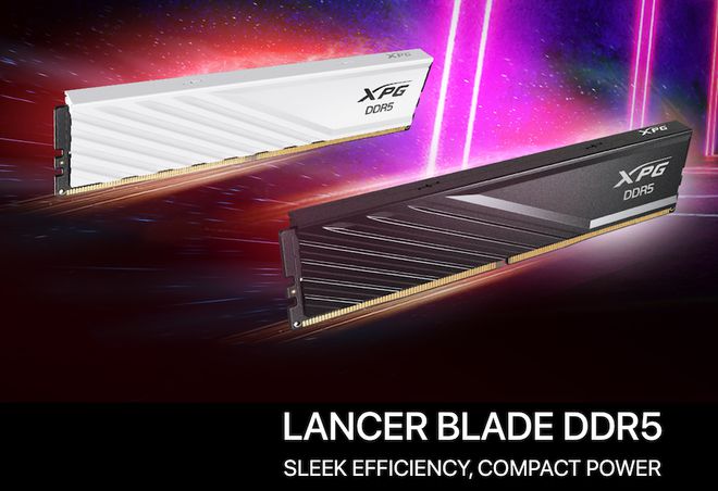 威刚发布 XPG LANCER BLADE系列DDR5米乐M6 米乐内存:矮版散热片设计(图1) 威刚发布 XPG LANCER BLADE系列DDR5米乐M6 米乐内存:矮版散热片设计(图1)