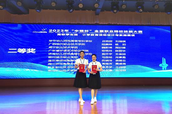 米乐M6 米乐广西现代职院荣获2023年全国职业院校技能大赛“小学教育活动设计与实施”赛项二等奖(图1)