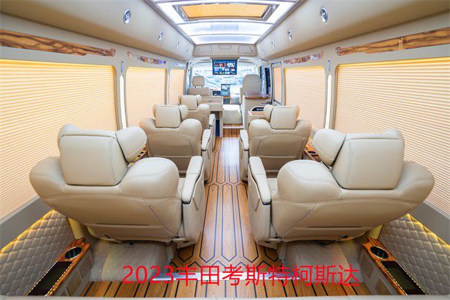 米乐 M6米乐丰田考斯特改装商务车独特木质地板(图1)