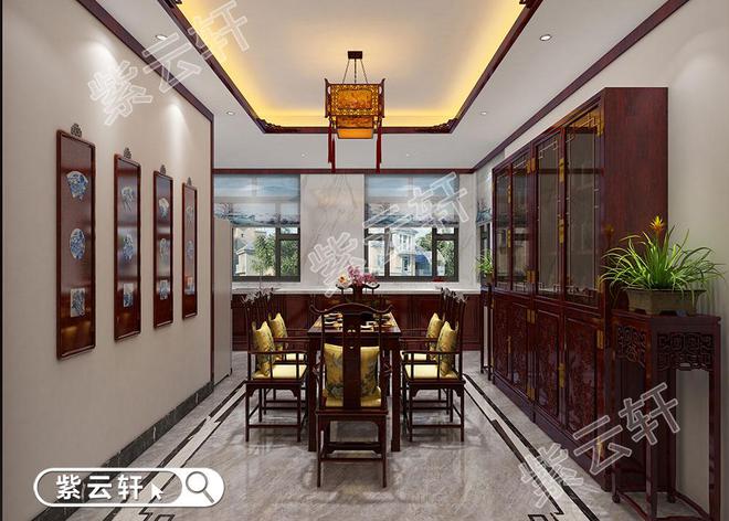米乐 M6米乐独具气势的中式装修设计别墅动人心魄(图3)