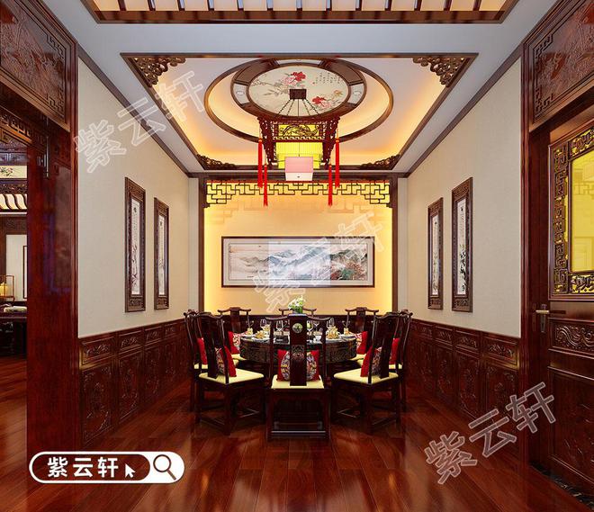 米乐 M6米乐青岛中式别墅设计展惬意悠然的古典雅居(图2)