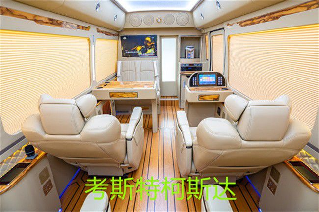 丰田考斯特11座改装 豪米乐 M6米乐华版商务中巴(图7)