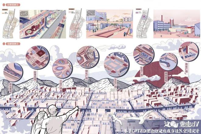 金奖作品 边境·重生：基于CPTED理论的边境城市社区空间重塑设计_SAU米乐M6 米乐(图4)