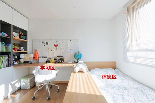 一个合格的儿童房必须要有米乐 M6米乐学习区哪怕面积有限也能照搬照抄(图4)