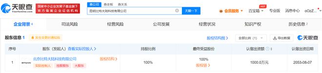 比特大陆在米乐M6 米乐昆明成立新公司 含集成电路设计业务(图2)