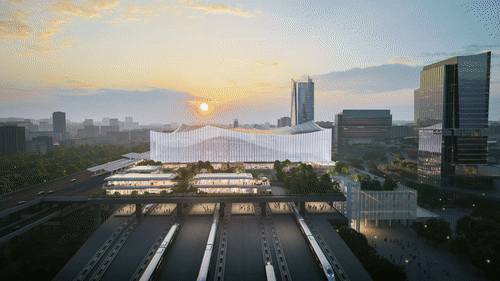 米乐 M6米乐6台11线！钱塘枢纽最新设计方案亮相！海量图赏(图10)