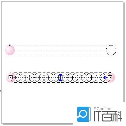 CorelDraw怎么绘制一串手链 C米乐 M6米乐DR绘制手链平面图的步骤教程【详解】(图2)