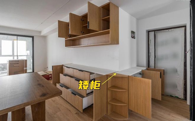 这样设计个L型餐边柜两边都能装我家尝试过才知道利用米乐M6 米乐率多高(图6)