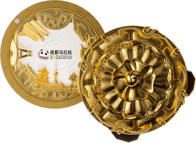 “醉芙蓉”惊艳众人！米乐 M6米乐成马完赛奖牌设计师：细节之处尽显用心(图6)