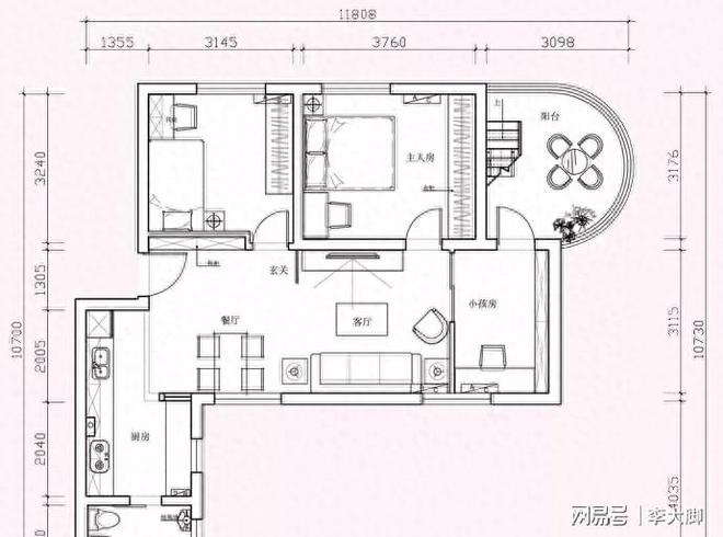 93平现代宜家风三居室紧米乐M6 米乐凑实用的居家设计(图1)