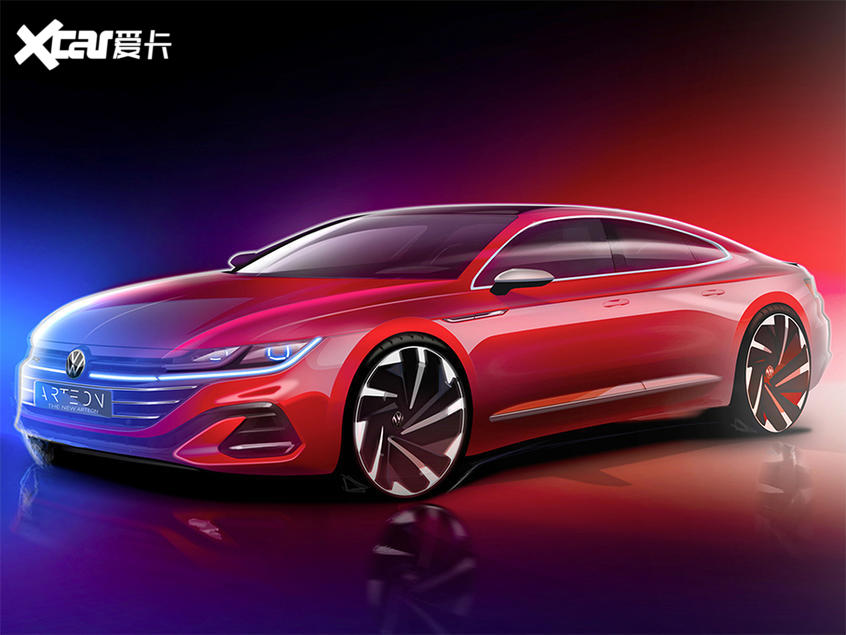 新款大众Arteon设计图曝光 或年内发布米乐M6 米乐(图2)