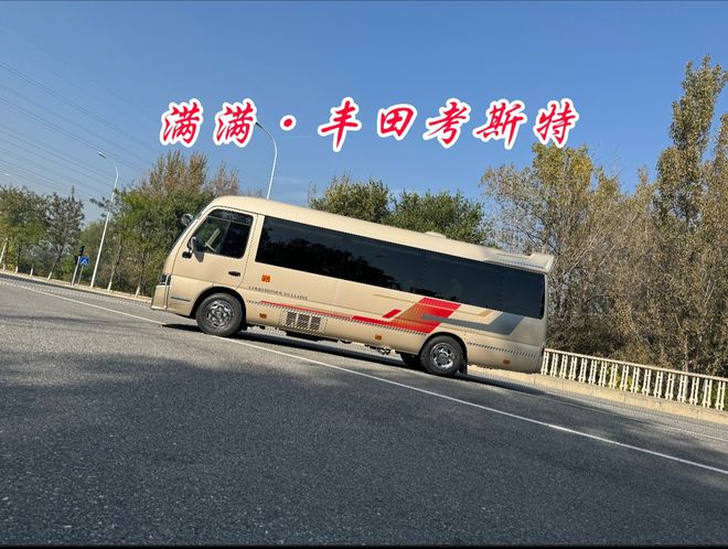 丰田考斯特10座豪华版米黄色商务车价格(图1)
