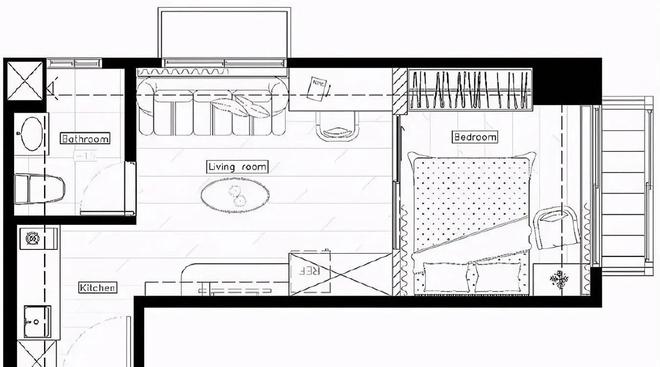 32平米设计创新小户型家庭居住展示(图1)