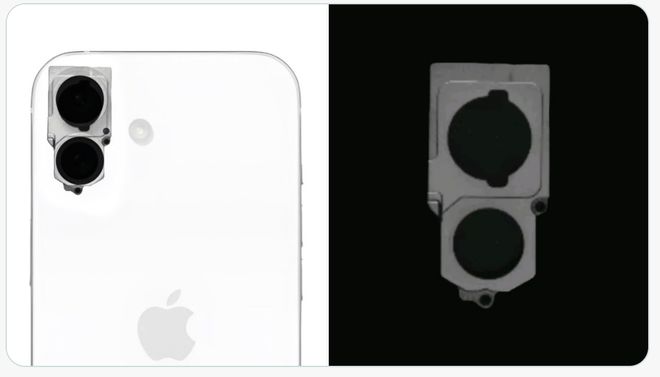 iPhone 16相机模块曝光：采用垂直排列设计(图2)