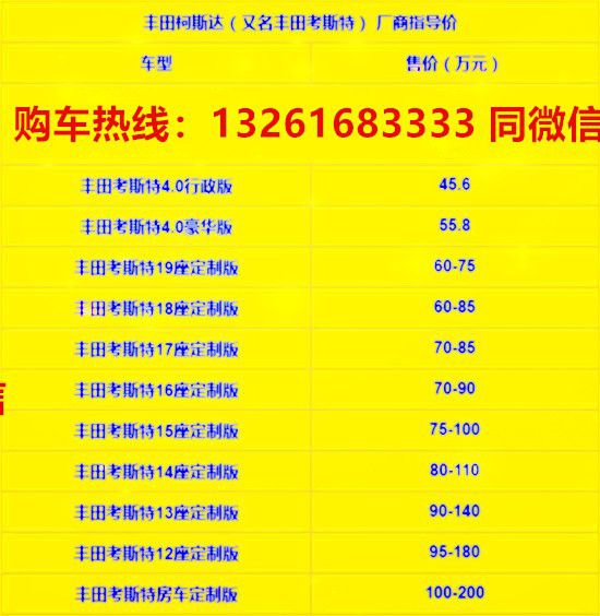 丰田考斯特16座商务车丰田豪华考斯特(图3)