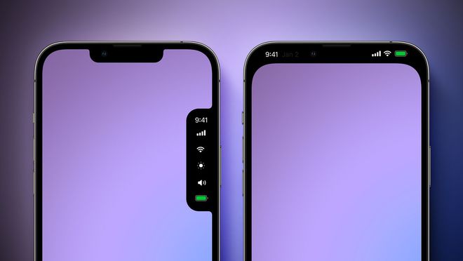 苹果为iPhone的刘海儿屏探索了诸多设计最终决定启用灵动岛(图2)