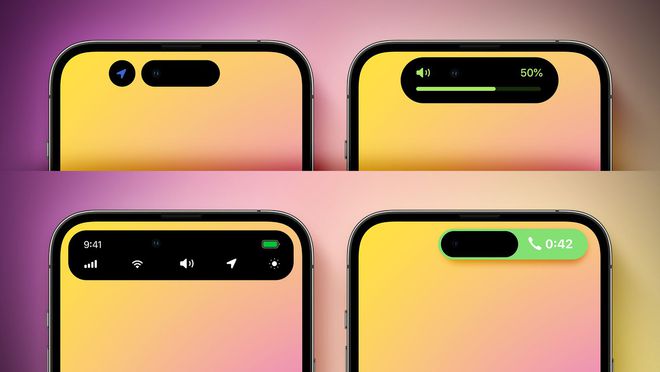 苹果为iPhone的刘海儿屏探索了诸多设计最终决定启用灵动岛(图3)