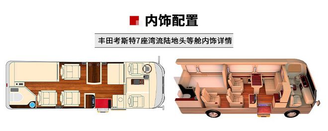 丰田考斯特房车考斯特7座价格全新设计内饰(图3)