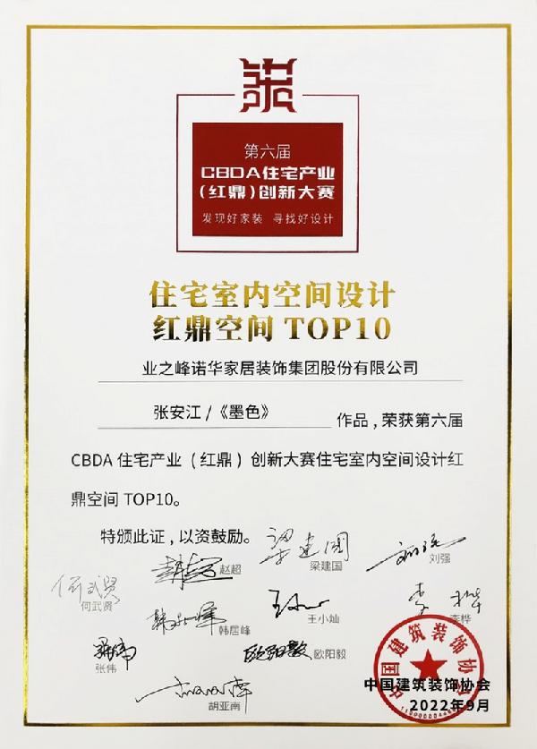 红鼎奖、筑巢奖、艾特奖！业之峰得了这么多设计大奖！(图2)