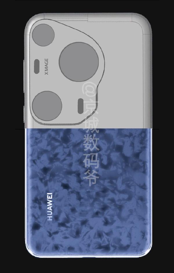 华为P70 Art最新渲染图曝光 异形摄像模组+双拼设计(图2)