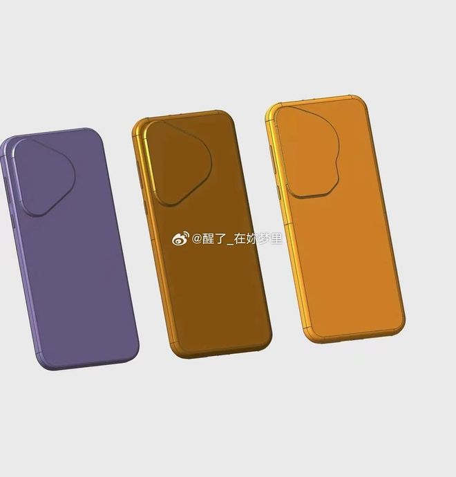 华为P70高辨识度渲染图曝光三角形、不规则设计Deco？(图4)