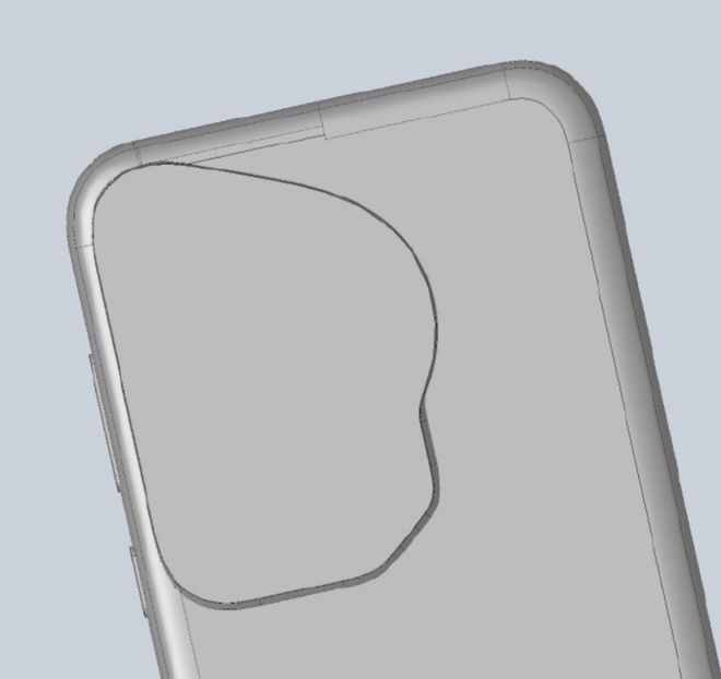 华为P70高辨识度渲染图曝光三角形、不规则设计Deco？(图3)